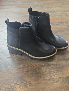 Sonoma Goods For Life Wedge Gore Women's Black Ankle Wedge Boots